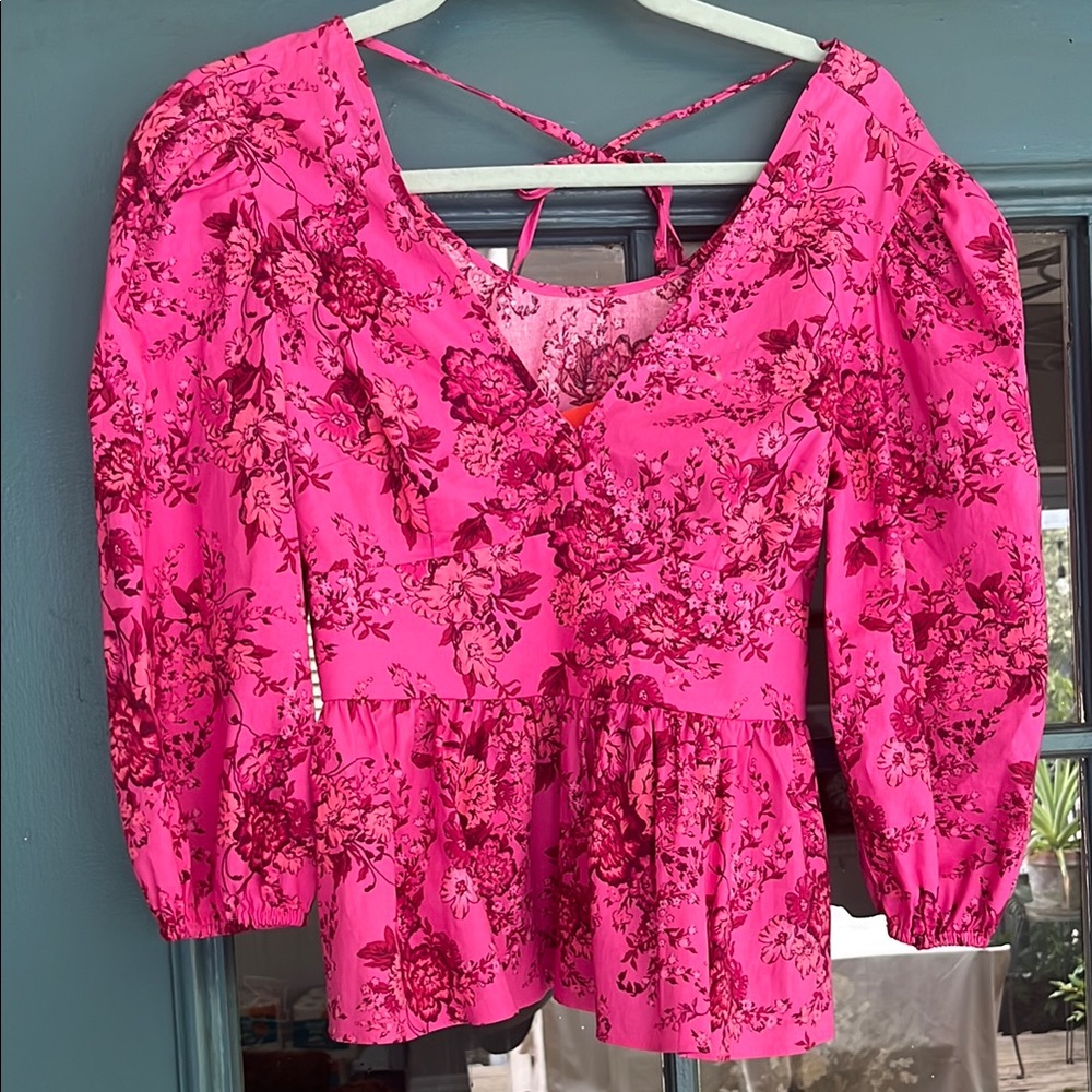 Floral Pink Women's Top ☀️ 🌺